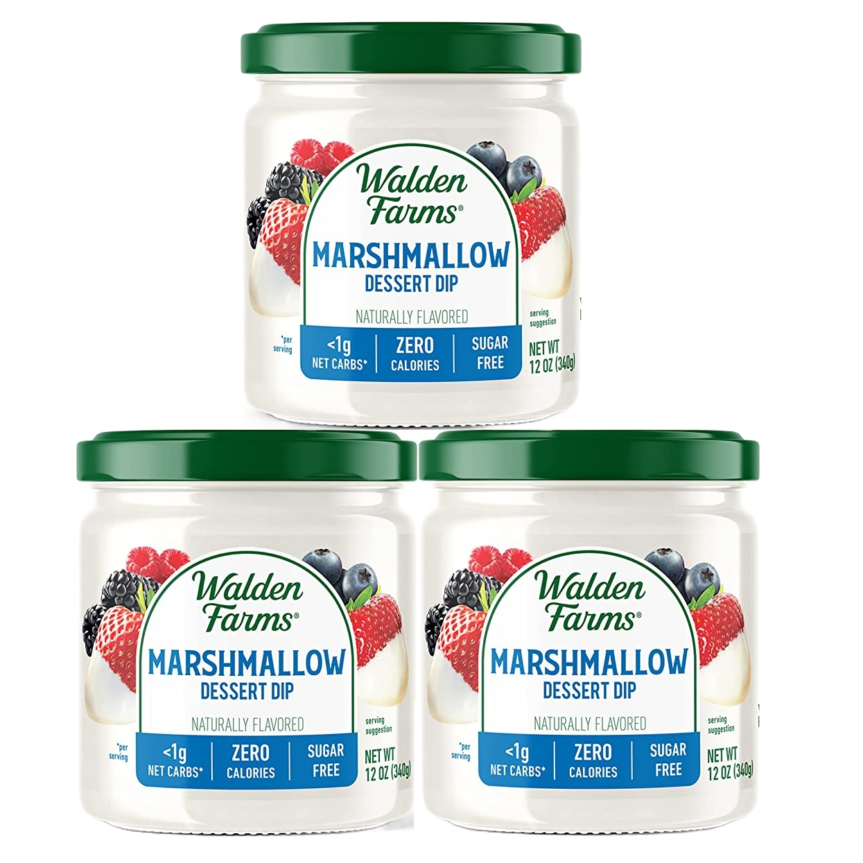 Walden Farms Calorie Free Dessert Dips Flavor: Marshmallow, Pack: 3 Jars